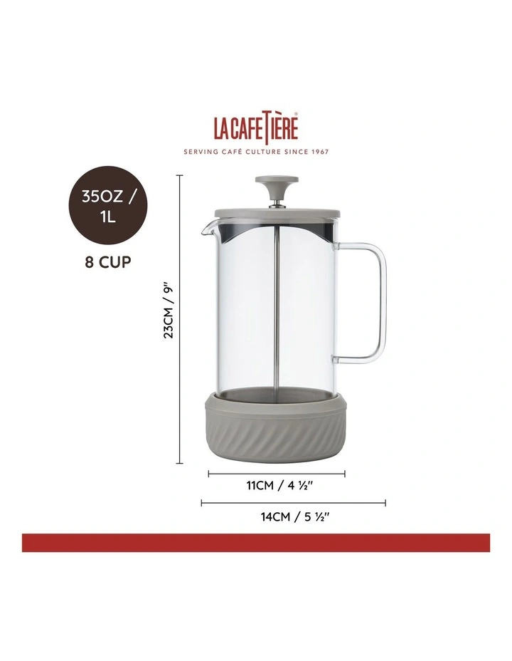 Glass 8 Cup 1L in Beige image 4