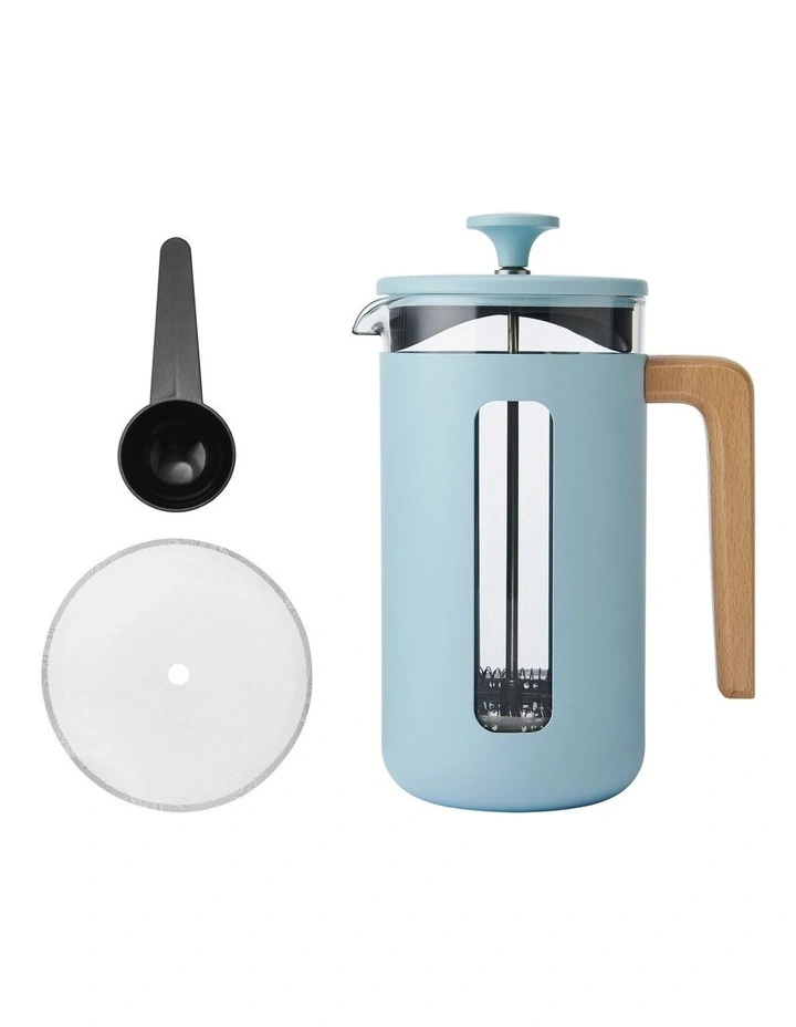 Pisa Stainless Steel 8Cups Coffee Maker in Sky Blue image 1