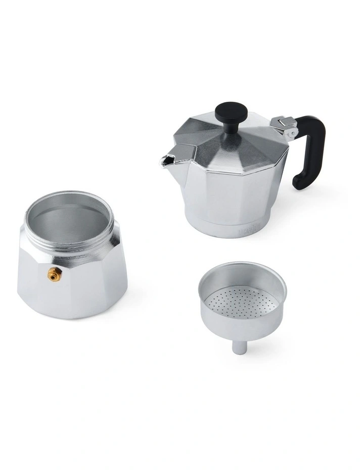 Aluminium Espresso Maker 3 Cup in Silver image 3