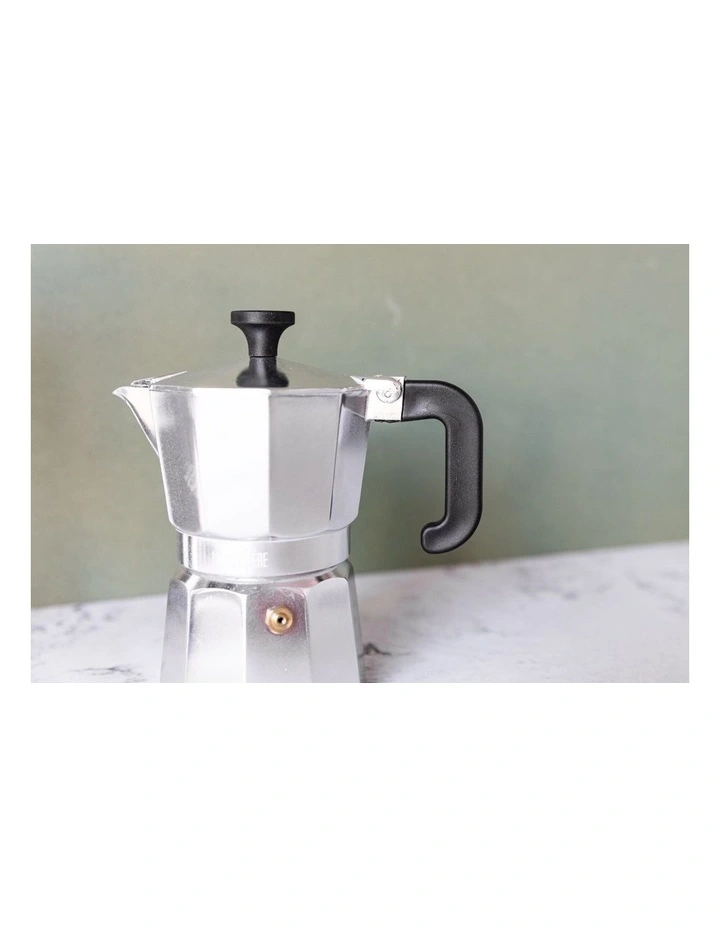 Aluminium Espresso Maker 3 Cup in Silver image 4