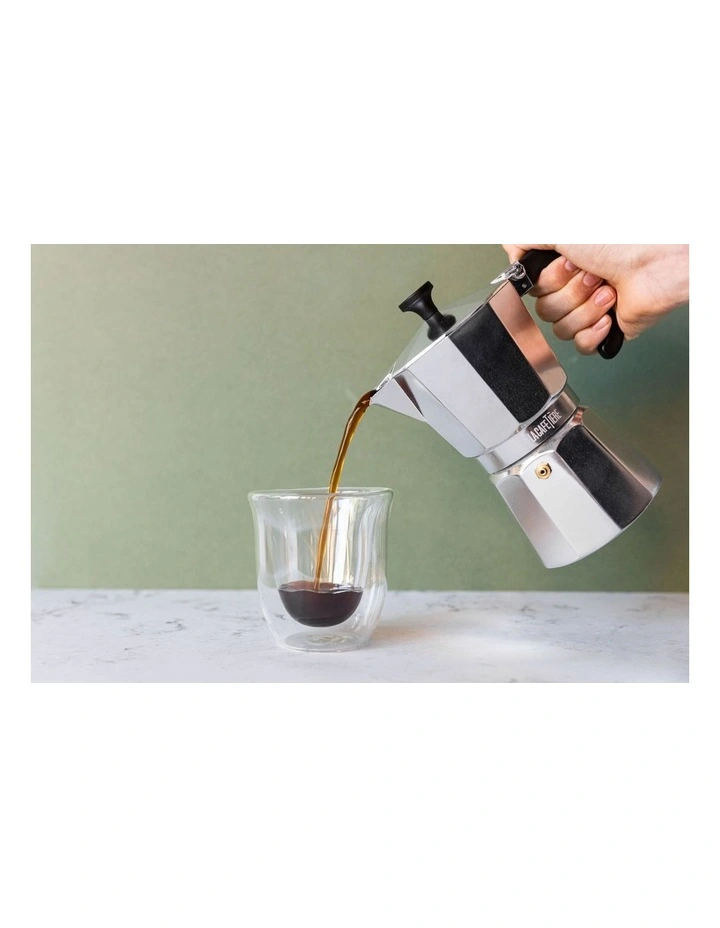 Aluminium Espresso Maker 3 Cup in Silver image 5