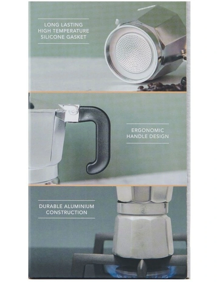 Aluminium Espresso Maker 3 Cup in Silver image 6