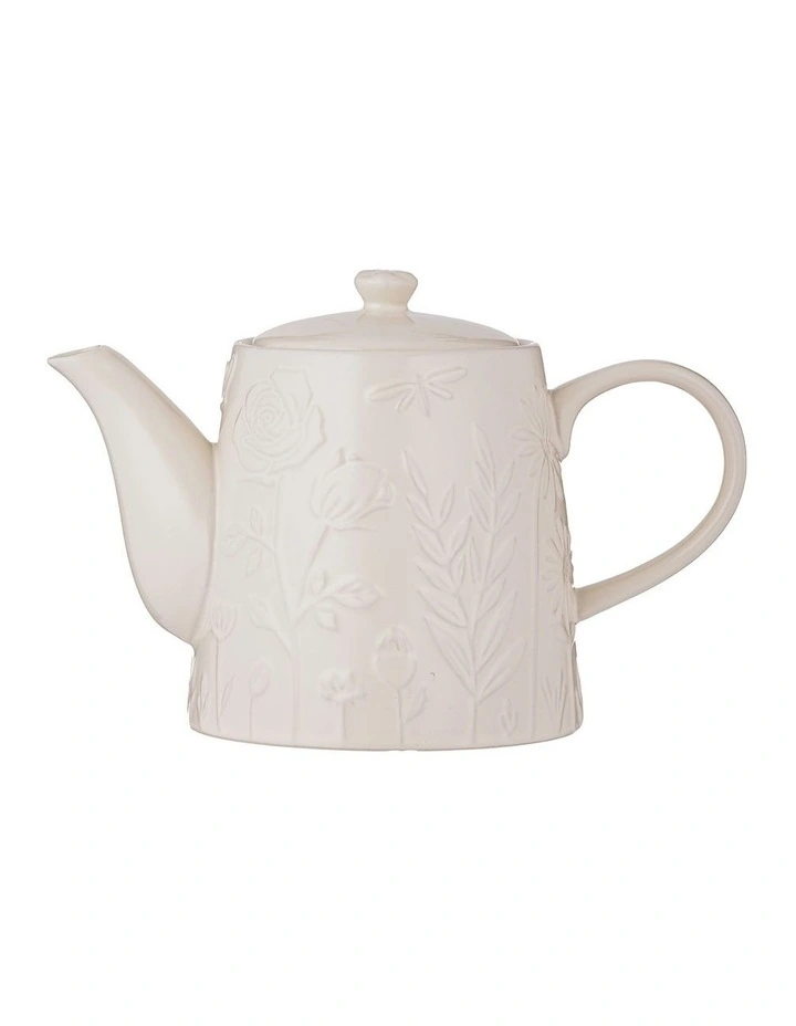 The Meadow Teapot 15 x 23 x 13cm/800ml in Cream image 1