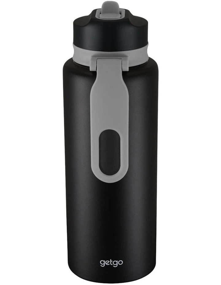 GetGo Double Wall Insulated Sip Bottle 1L Gift Boxed in Black image 1