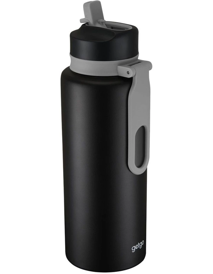 GetGo Double Wall Insulated Sip Bottle 1L Gift Boxed in Black image 2