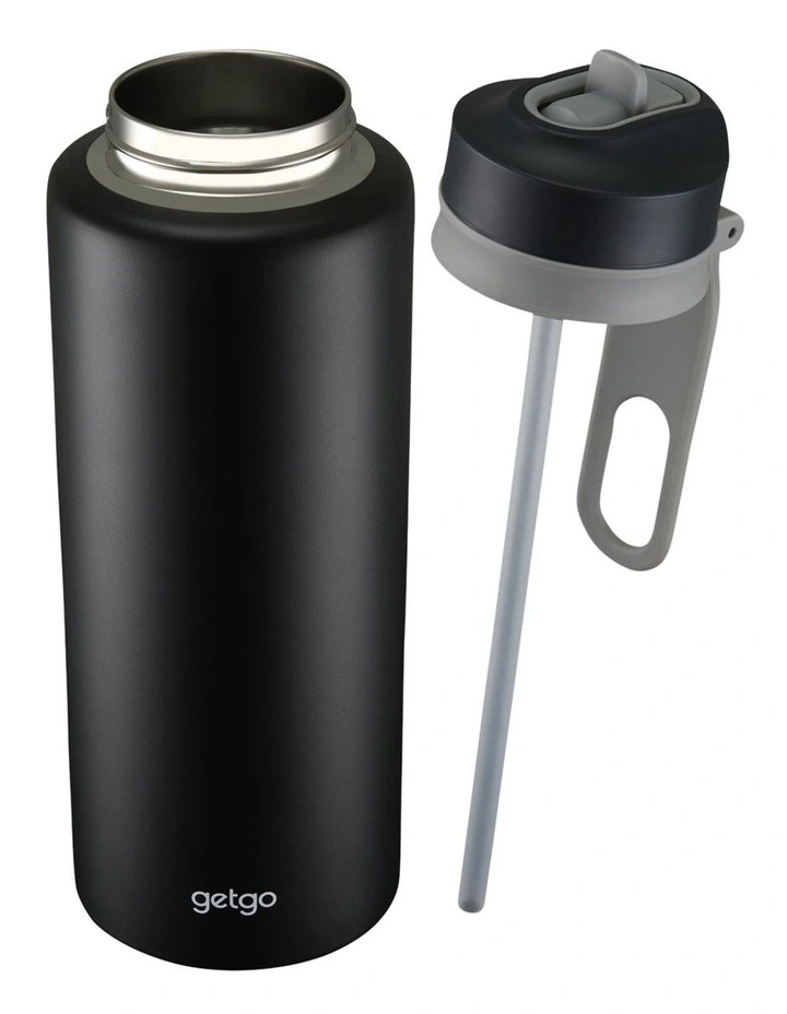 GetGo Double Wall Insulated Sip Bottle 1L Gift Boxed in Black image 3
