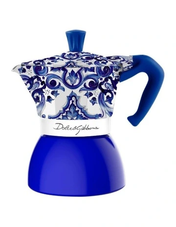 Moka Induction 6 Cup in Blue Med