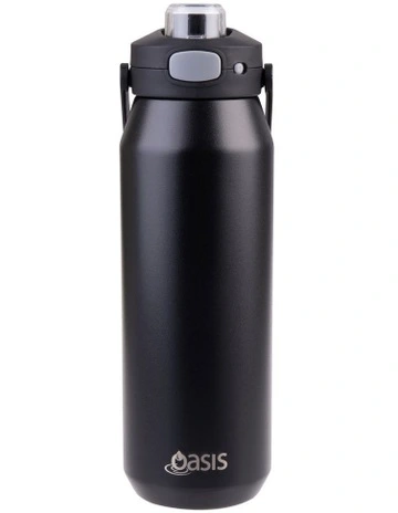 Ceramic Lined Stainless Steel Triple Wall Insulated Capri Drink Bottle in Black