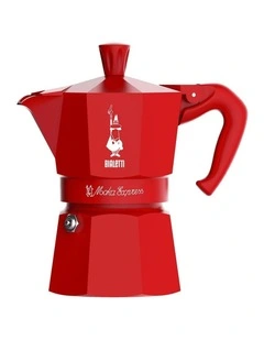 3 Cup Magico Ricordo Moka Express in Red