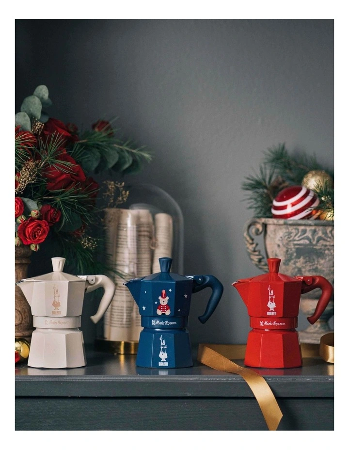 3 Cup Magico Ricordo Moka Express in Red image 2