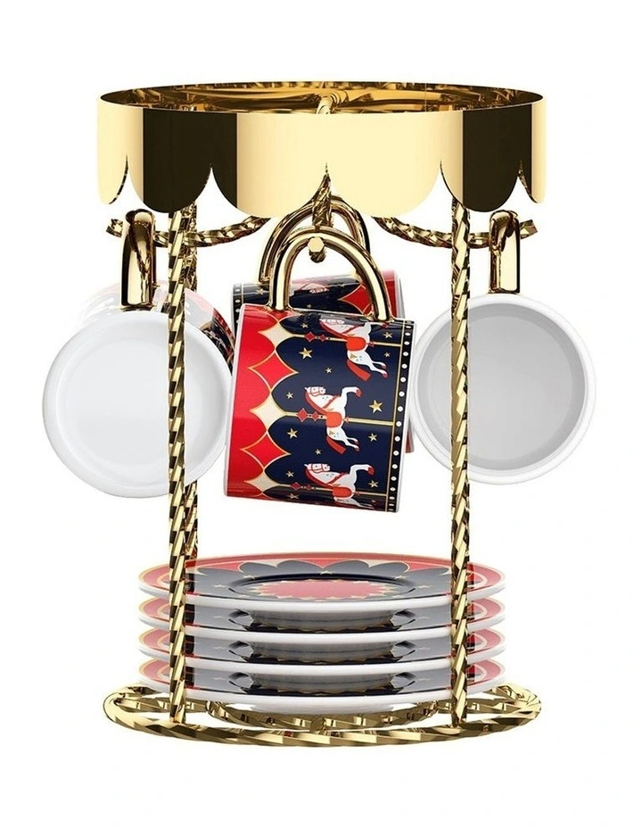 Magico Ricordo Cups And Saucers Carousel Set 4 in Multi image 1