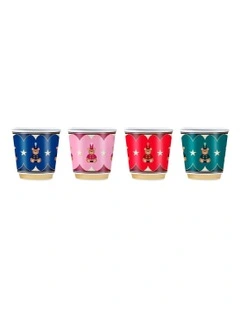 Magico Ricordo Teddy Bear Cups Set 4 in Multi