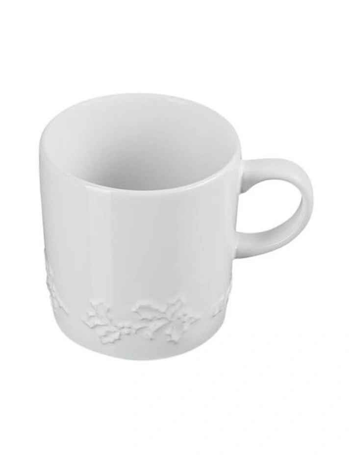 London Holly Relief Coffee Mug 350ml 4C in White image 2