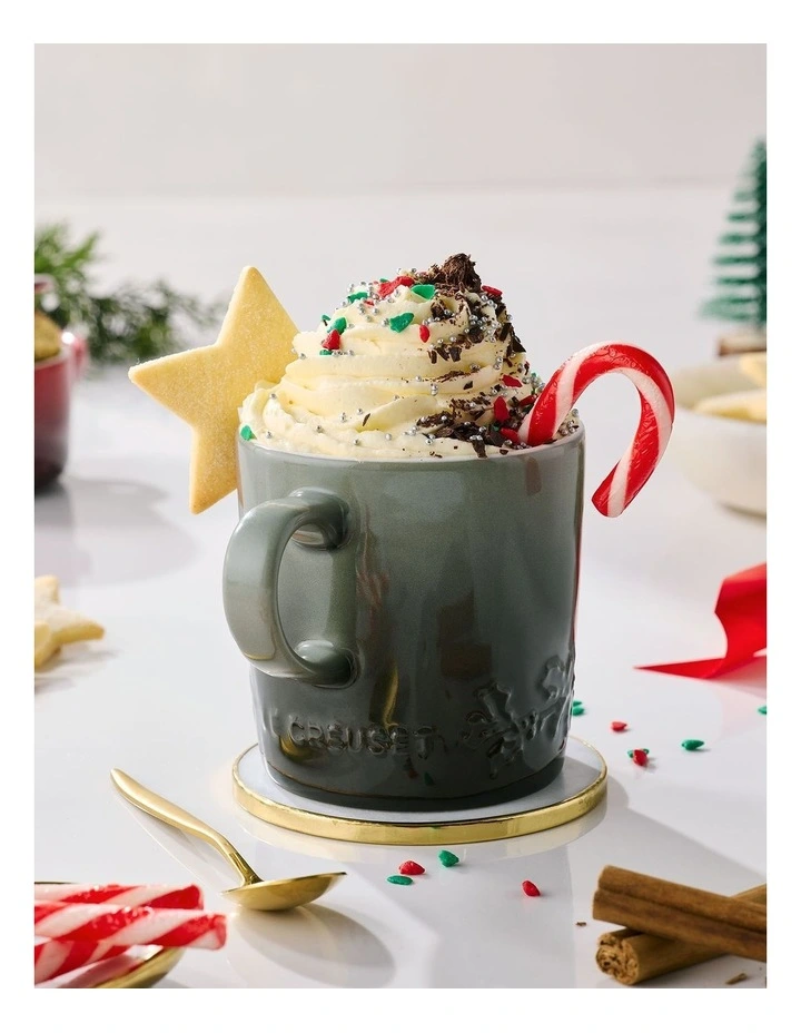 London Holly Relief Coffee Mug 350ml 4C in Thyme image 6