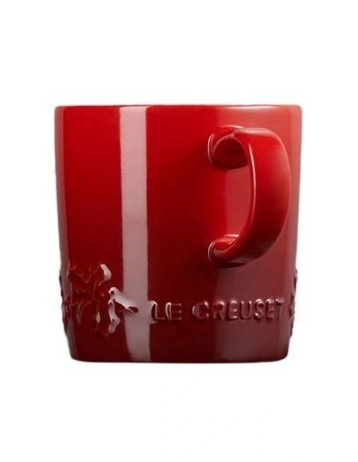 London Holly Relief Coffee Mug 350ml 4C in Cerise image 2