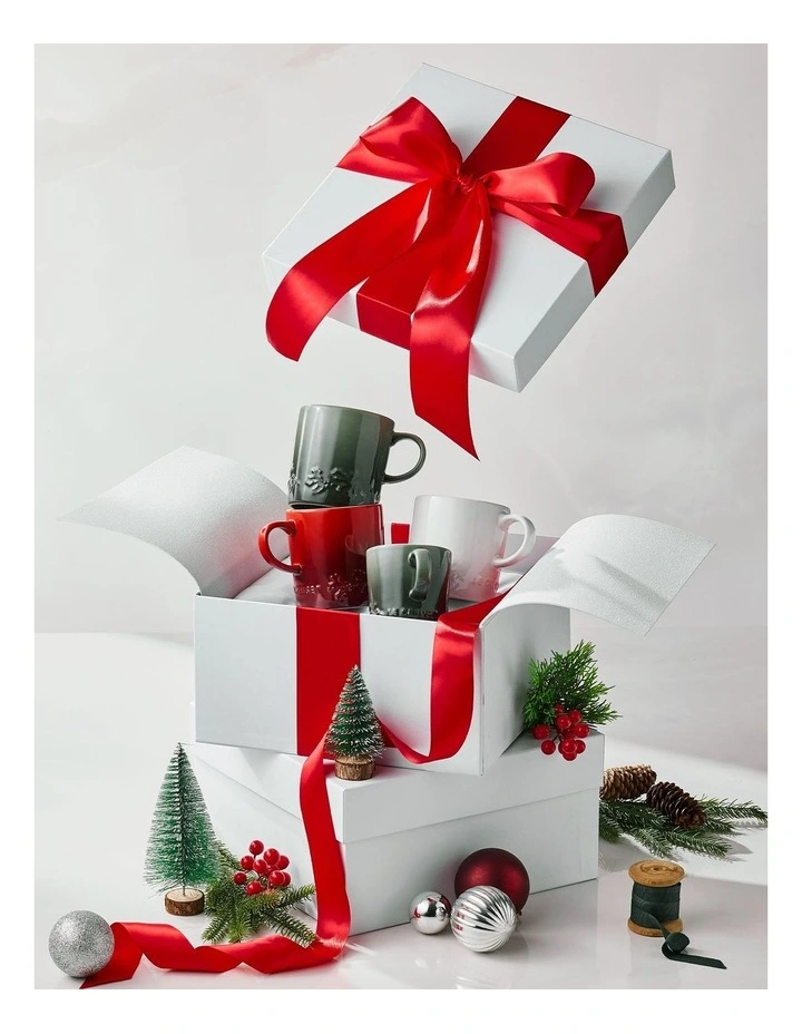 London Holly Relief Coffee Mug 350ml 4C in Cerise image 7