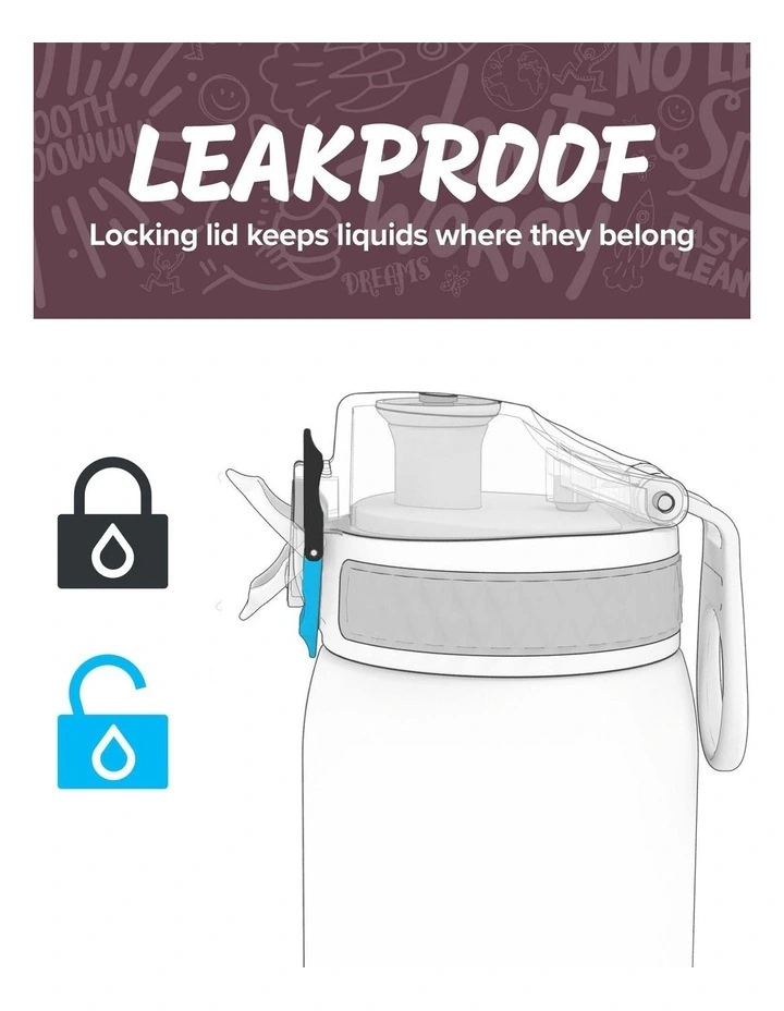 Recyclon Water Bottle 500ml in Surf Green image 3