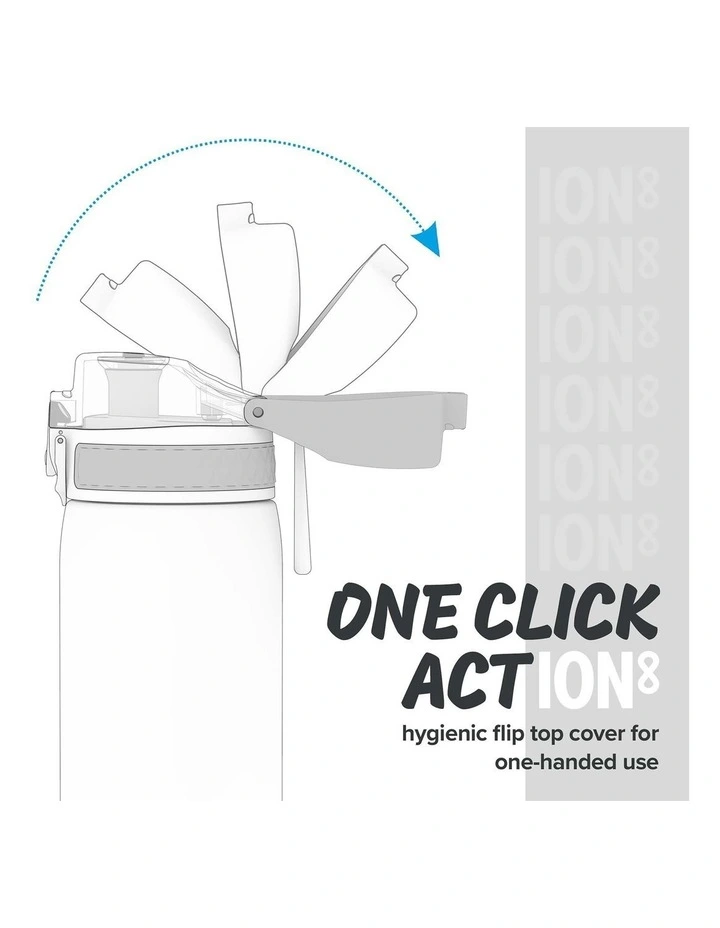 Recyclon Motivator Ice Water Bottle 1000ml in White image 2