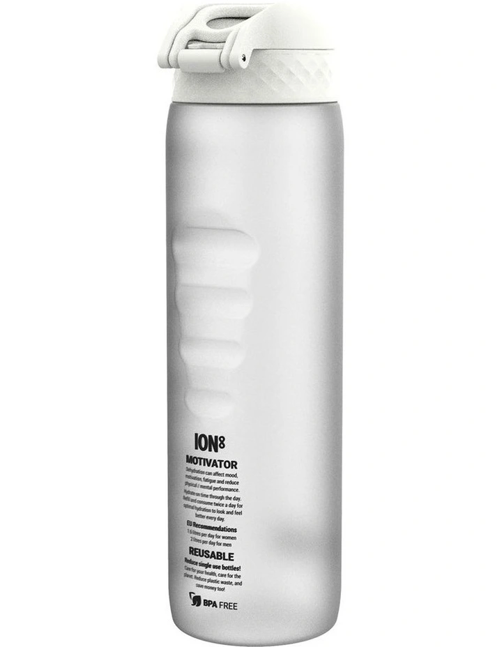 Recyclon Motivator Ice Water Bottle 1000ml in White image 4