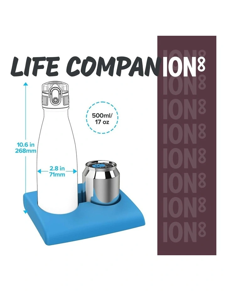 Mini Lid Insulated Steel Bottle 500ml in Turquoise image 4