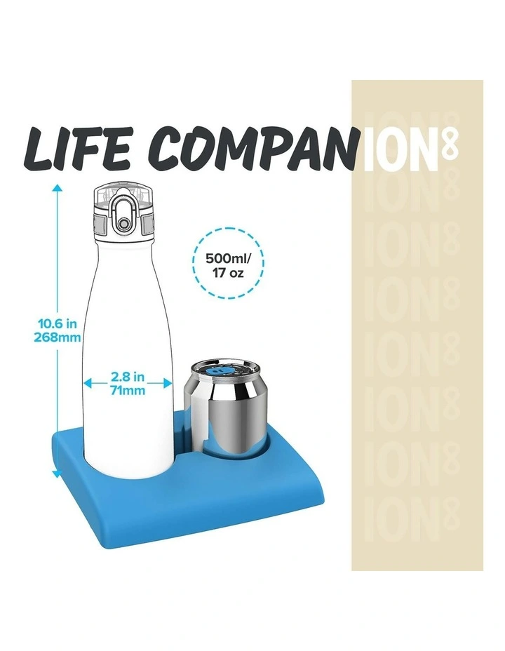 Mini Lid Insulated Steel Bottle 500ml in Ash Navy image 4