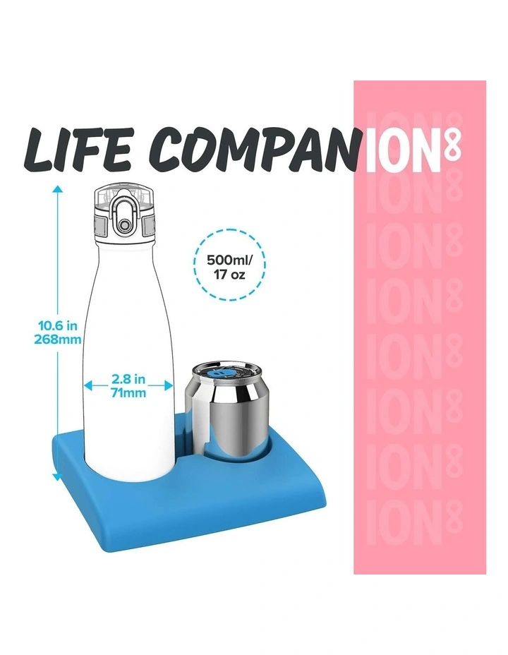 Mini Lid Insulated Steel Bottle 500ml in Rosebloom image 4