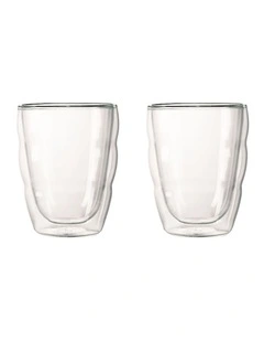 Pilatus Double Wall Glass 6 Pieces Small 0.25L/8oz in Clear