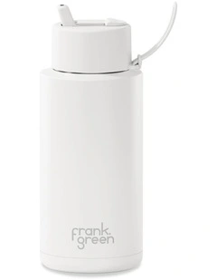 34oz/1L Stainless Steel Reusable Bottle Cloud with Flip Straw Lid