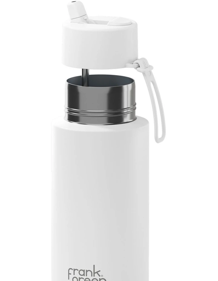Stainless Steel Reusable Bottle with Flip Straw Lid 34oz/1L in Cloud image 4