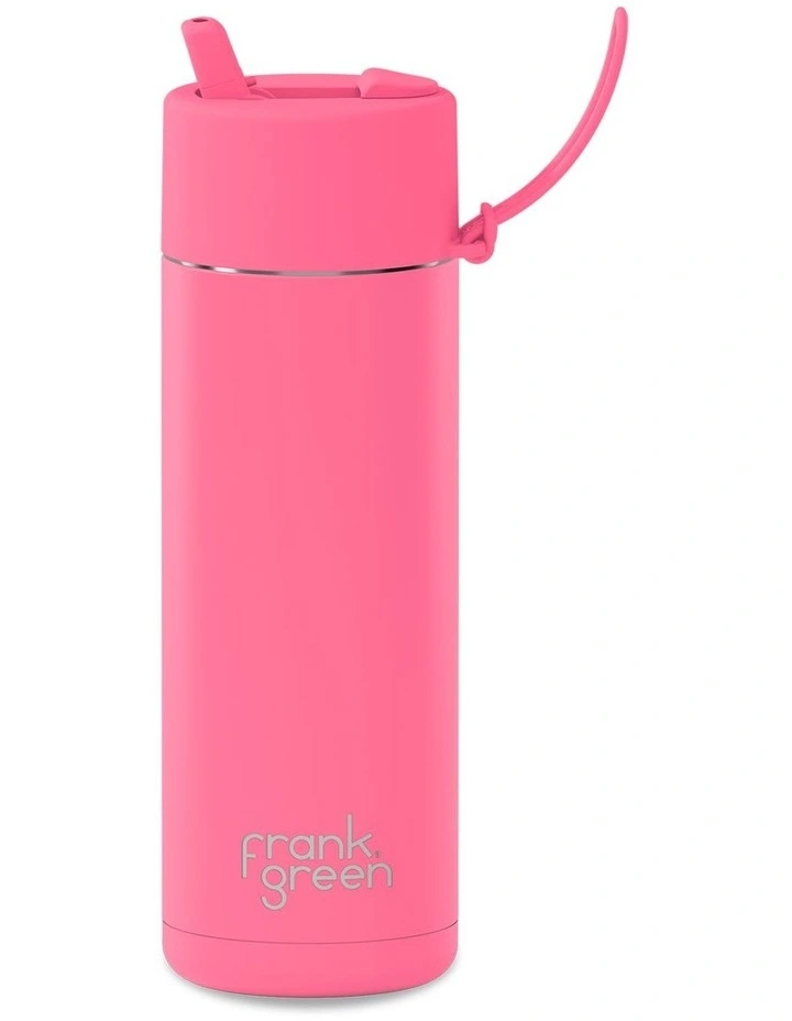 20oz/595ml Stainless Steel Reusable Bottle Bubblegum with Flip Straw Lid image 1