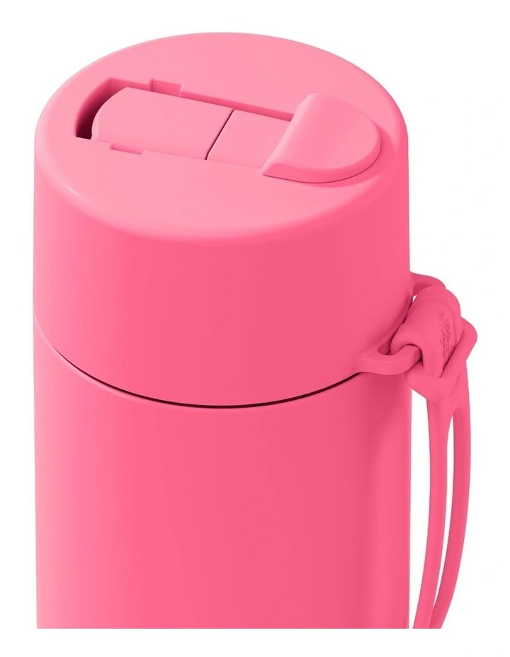 20oz/595ml Stainless Steel Reusable Bottle Bubblegum with Flip Straw Lid image 2