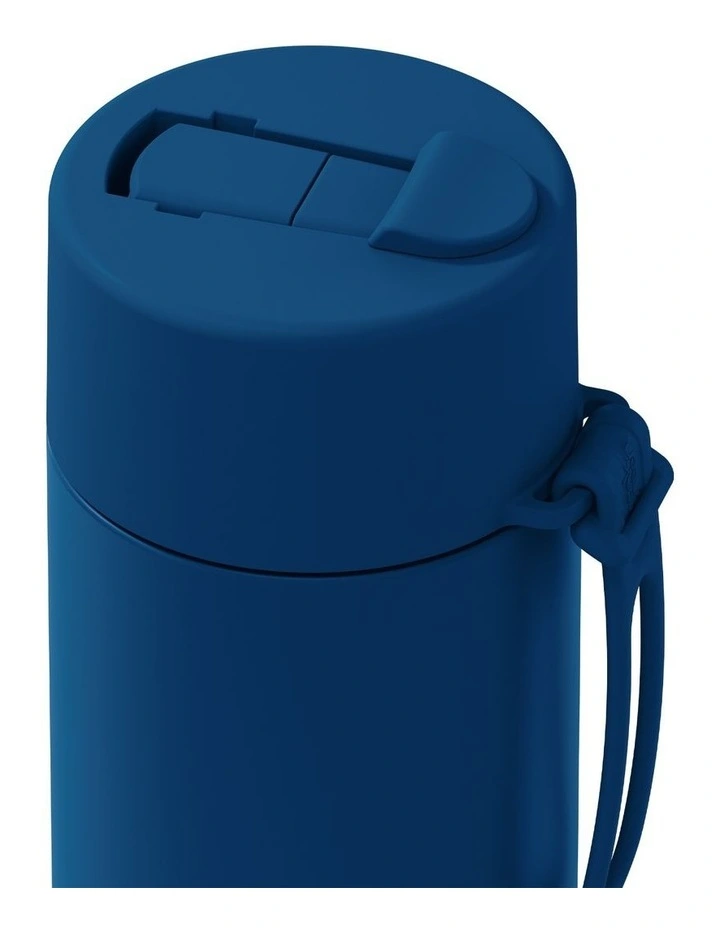 20oz/595ml Stainless Steel Reusable Bottle Deep Ocean with Flip Straw Lid image 2