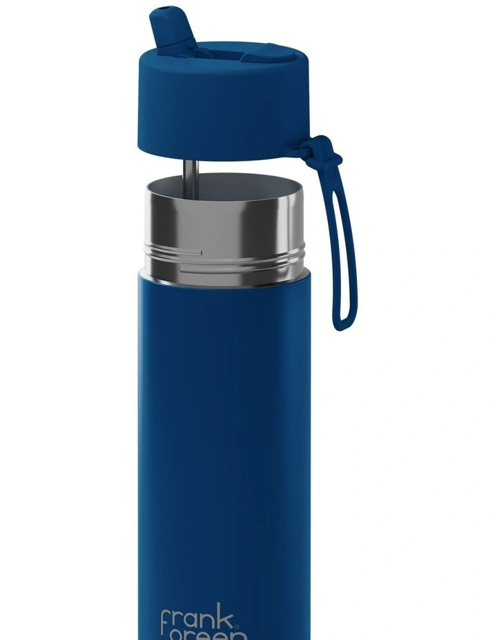 20oz/595ml Stainless Steel Reusable Bottle Deep Ocean with Flip Straw Lid image 4