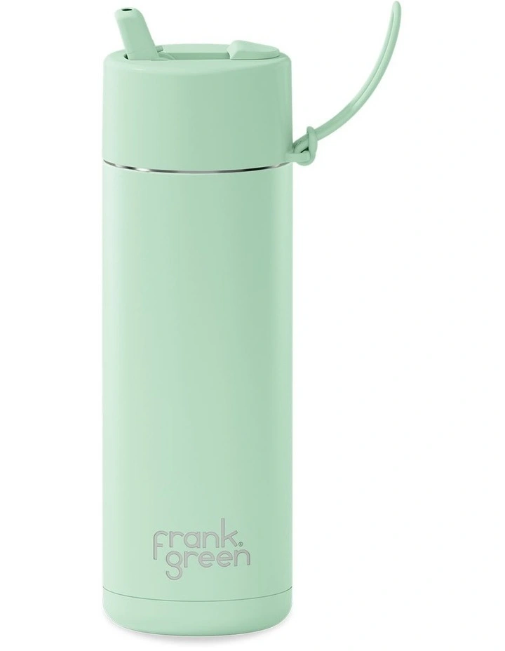 20oz/595ml Stainless Steel Reusable Bottle Mint Gelato with Flip Straw Lid image 1