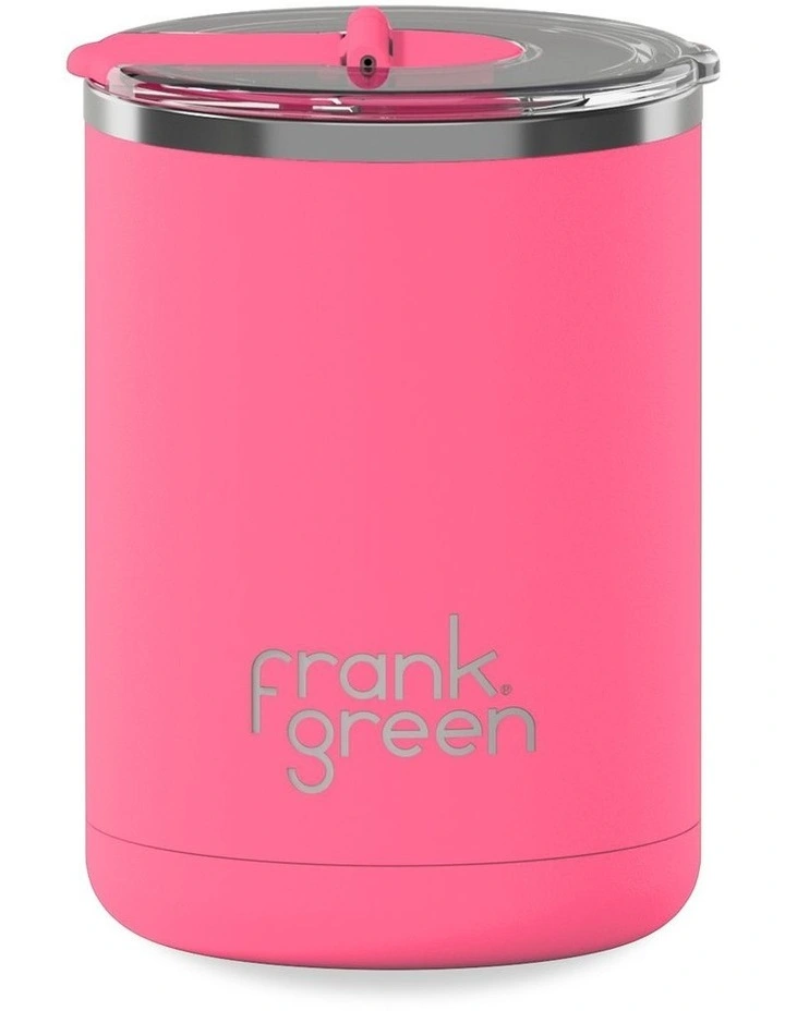 12oz/355ml Coffee Cup with Hinged Screw Lid Bubblegum image 1
