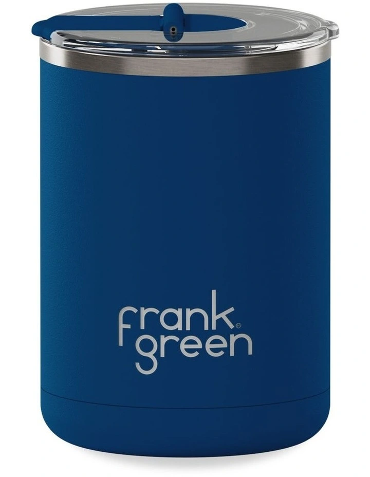 12oz/355ml Coffee Cup with Hinged Screw Lid Deep Ocean image 1