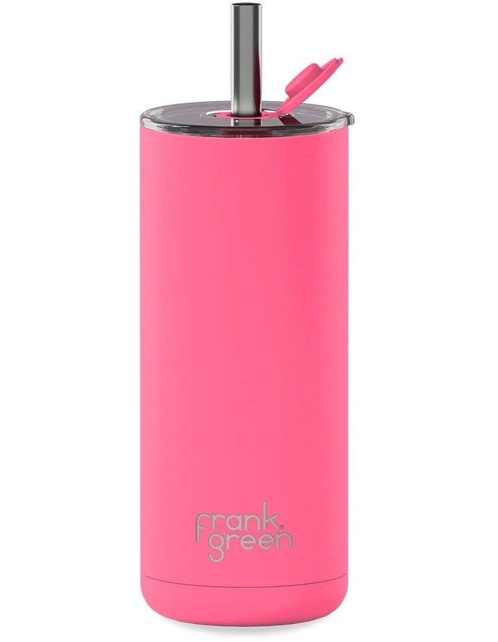 24oz/710ml Big Chill Reusable Cup with Straw Bubblegum image 1