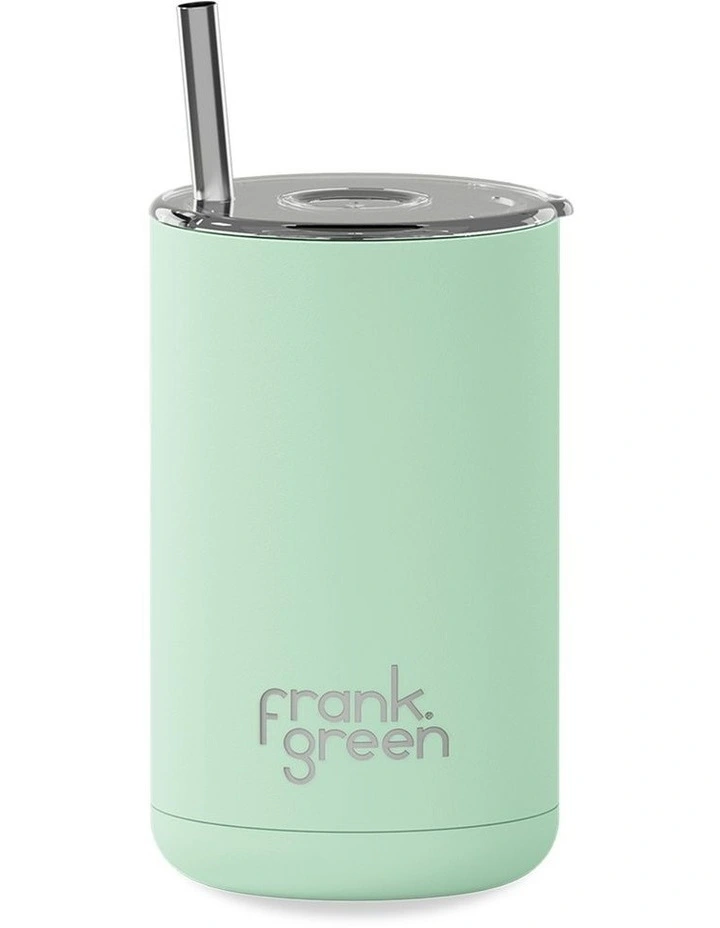 15oz/425ml Iced Coffee Cup with Straw Mint Gelato image 1