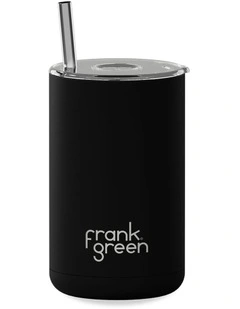 15oz/425ml Iced Coffee Cup with Straw Midnight