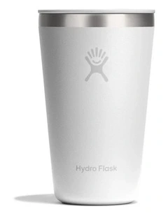 16oz All Around Tumbler Press-In Lid White