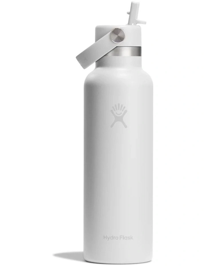 21oz Standard Flex Straw Cap in White image 1