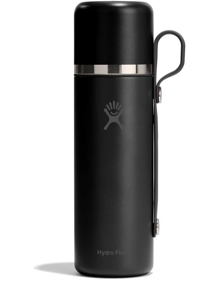 28oz Hot Flask and Cup Black image 1