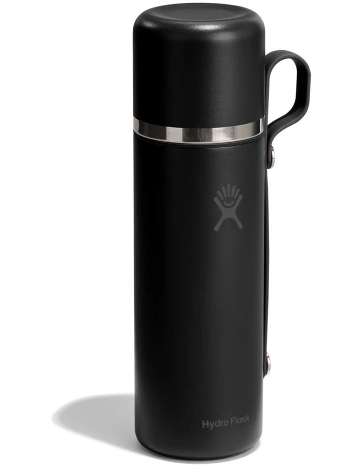 28oz Hot Flask and Cup Black image 2