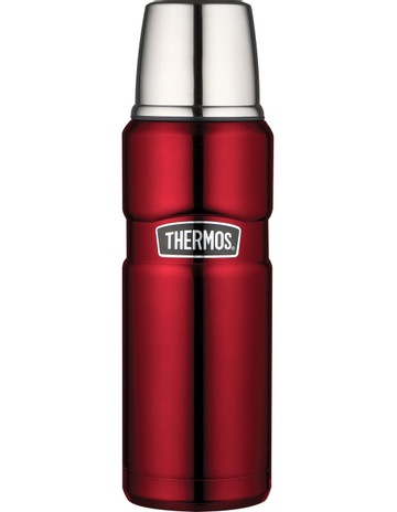 Stainless King Vacuum Insulated 1.2L Flask in Red