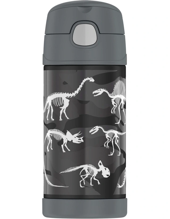 Thermos Funtainer Vacuum Insulated 355ml Drink Bottle in Dinosaur MYER