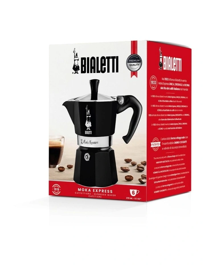 Moka Express 6 Cup in Black image 2