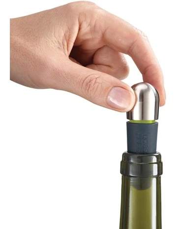 BarWise Twist-Lock Wine Stopper Set of 2 in Blue