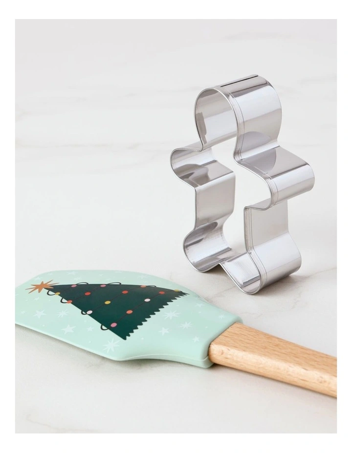 Christmas Spatula and Cookie Cutter Set of 2 in Green image 2