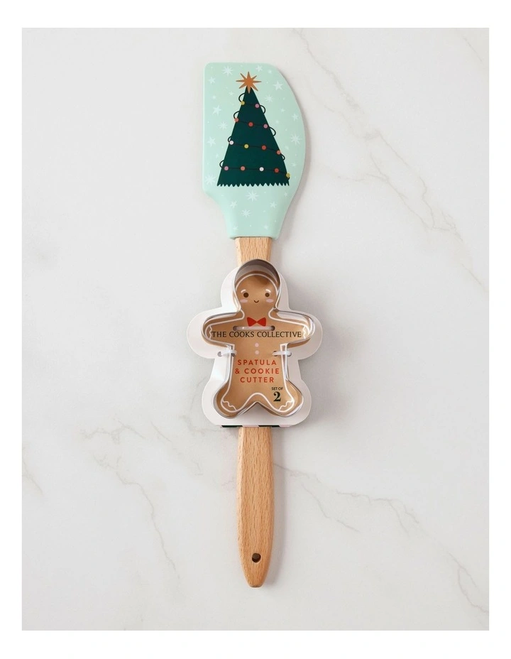 Christmas Spatula and Cookie Cutter Set of 2 in Green image 3