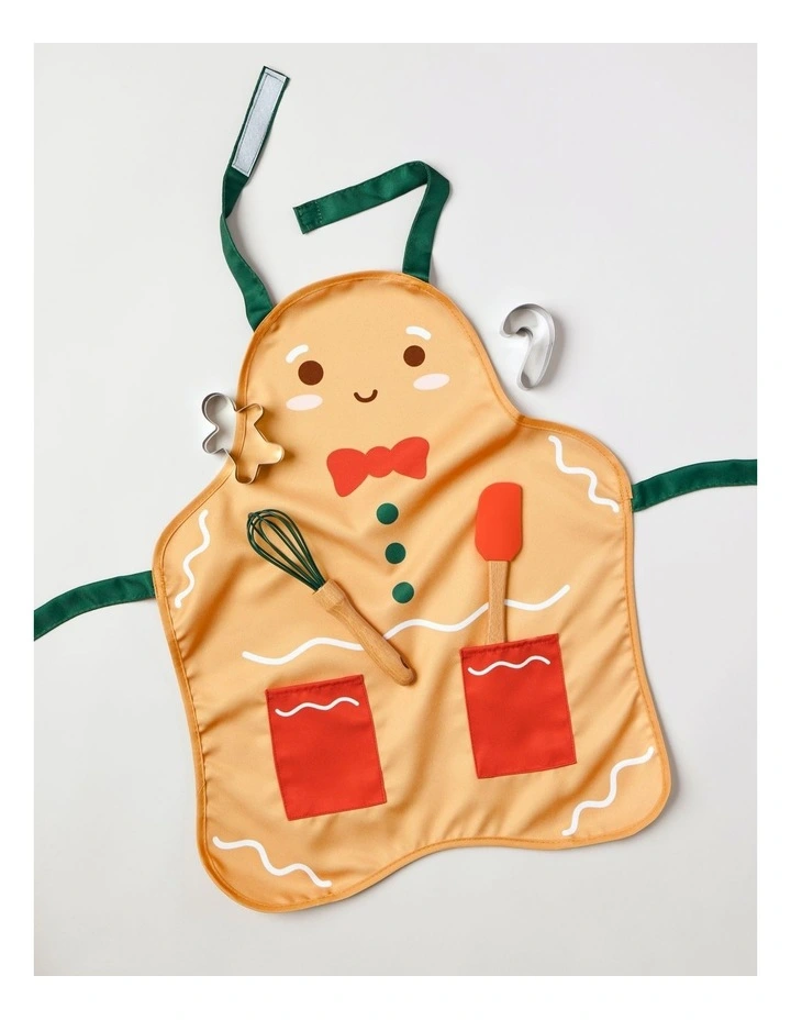 Christmas Kids Baking Set of 5 in Brown image 1